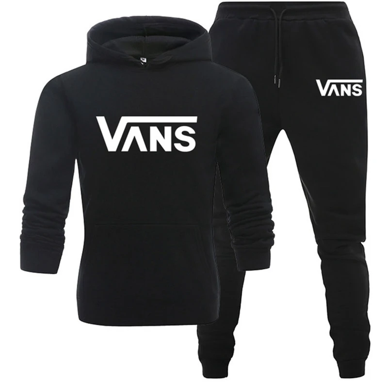 

Fashion Mens Set Hooded Tracksuits + Pants Autumn Two Piece Sets Mens Clothing Casual Tracksuit Sportswear Jacket + Pant