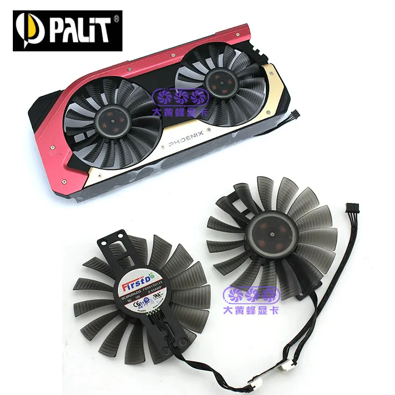 

Оригинальный охлаждающий вентилятор для видеокарты GAINWARD GTX1060 PHOENIX FD9015U12S DC12V 0.55A