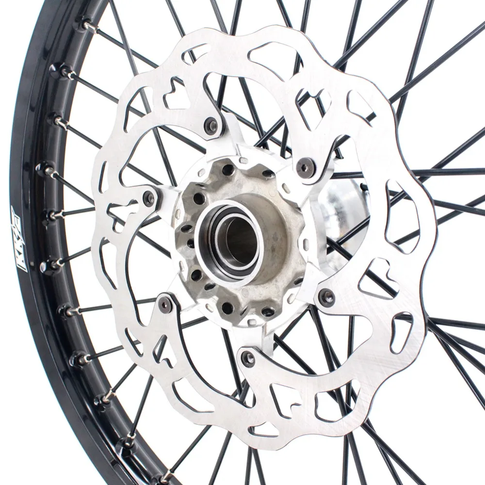 21/18 полный литье эндуро колесные диски комплект для KTM EXC EXC-F 150 200 250 300 350 450 500 2003- дисков