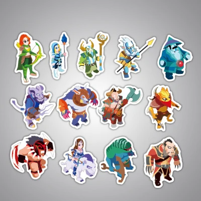 50 шт. наклейки из игры Dota sticker s Dota 2 наклейки с героями для ноутбука Pad багаж наклейка s гитарная наклейка книга стикер пакет