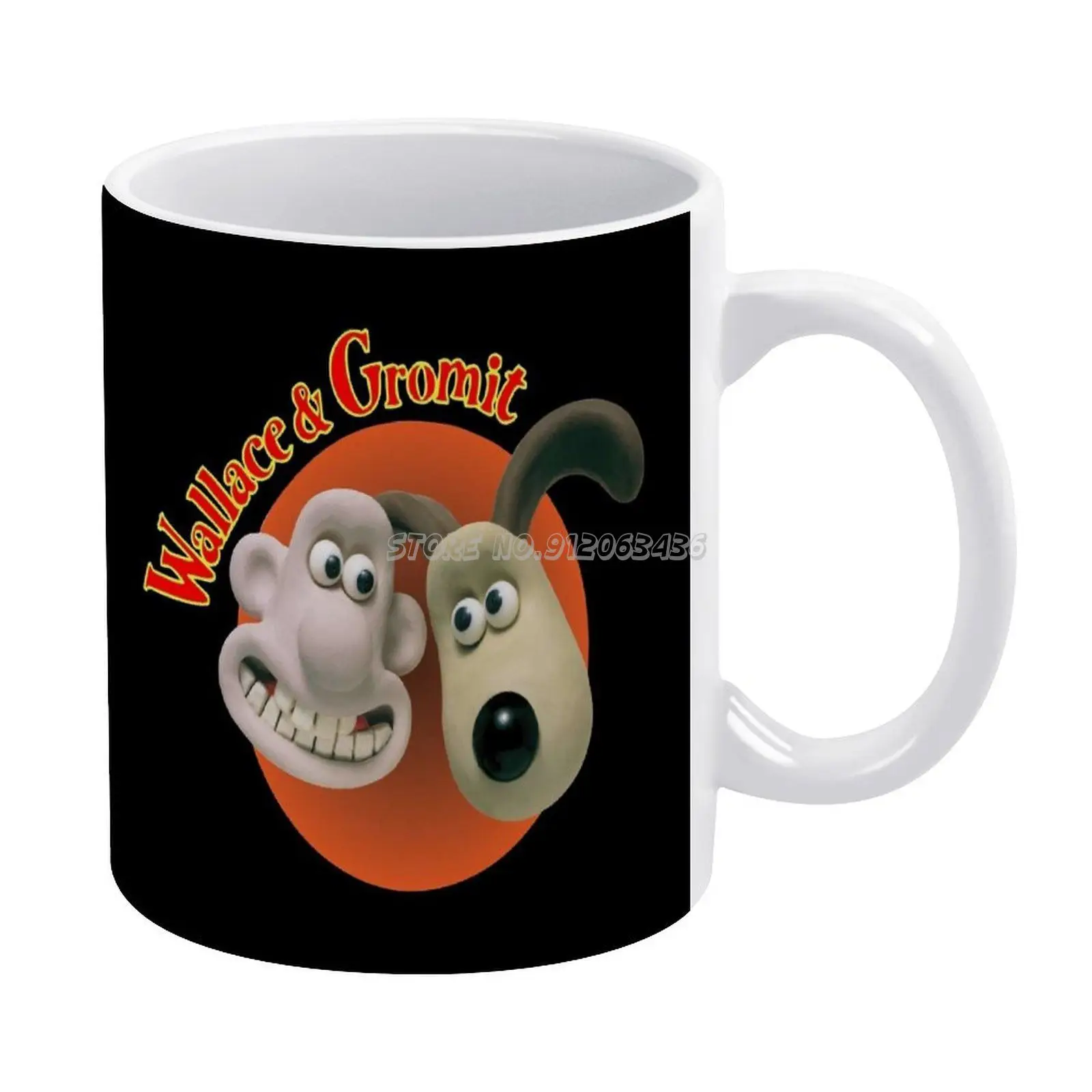 Walce And Gomet Coffee Mugs Ceramic Personalized Mugs 11 Oz White Mug Tea Milk Cup Drinkware Travel Mug Gromit Film Movie Cartoo