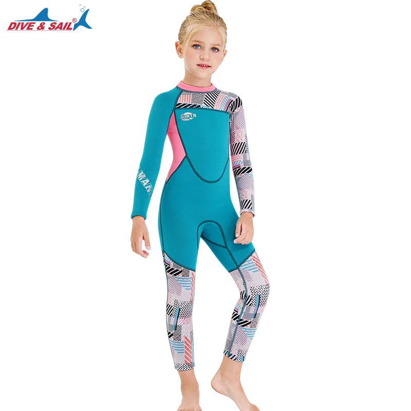 Неопреновый гидрокостюм для подводного плавания 2 5 мм девочек подводной охоты