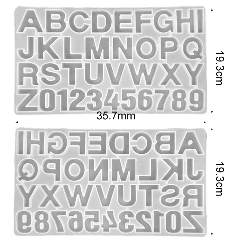 Алфавит буквы цифры украшение ремесло силиконовая форма для сережек подвесок