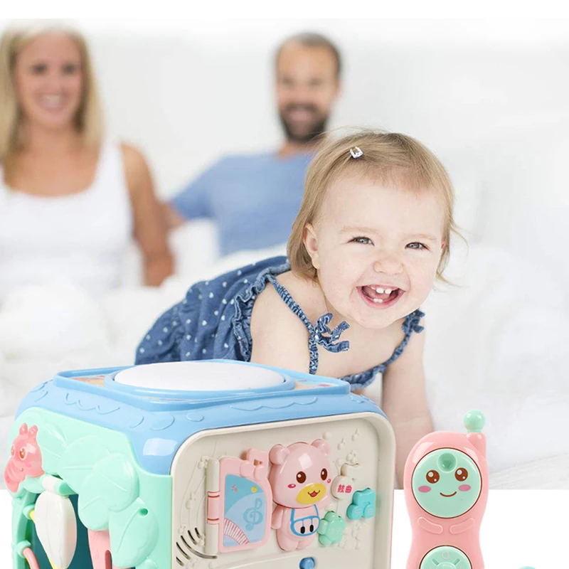 Sounds Lighting Toddler Musical Activity Cube Play Center baby toys 0-12-24 months Educational | Игрушки и хобби