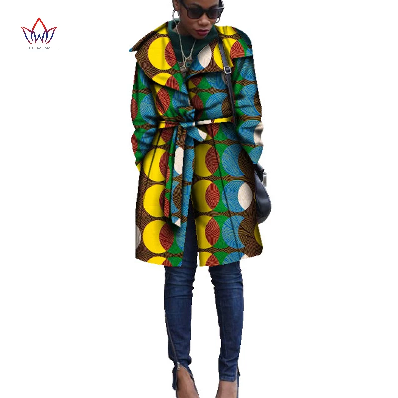 Индивидуальные Весна в африканском стиле одежда плащ-Тренч Женская верхняя с