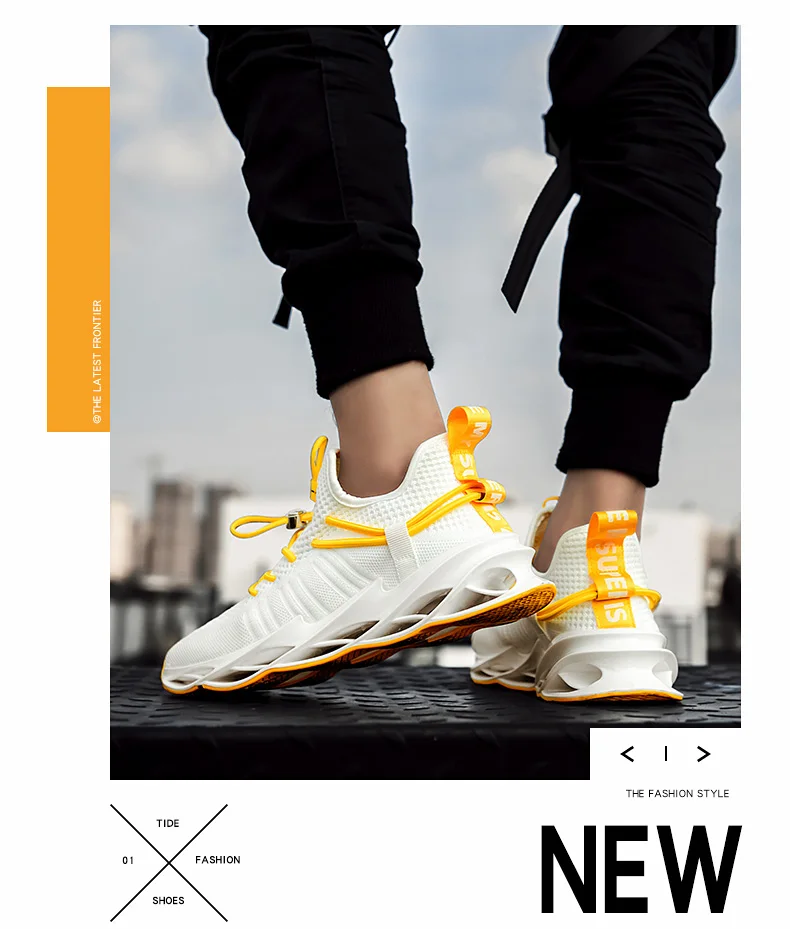 Mens Athletic Walking Running Shoes Blade Sneakers Mesh Training Sport Trail Running Shoes for Man Jogging Non Slip Tennis Shoe