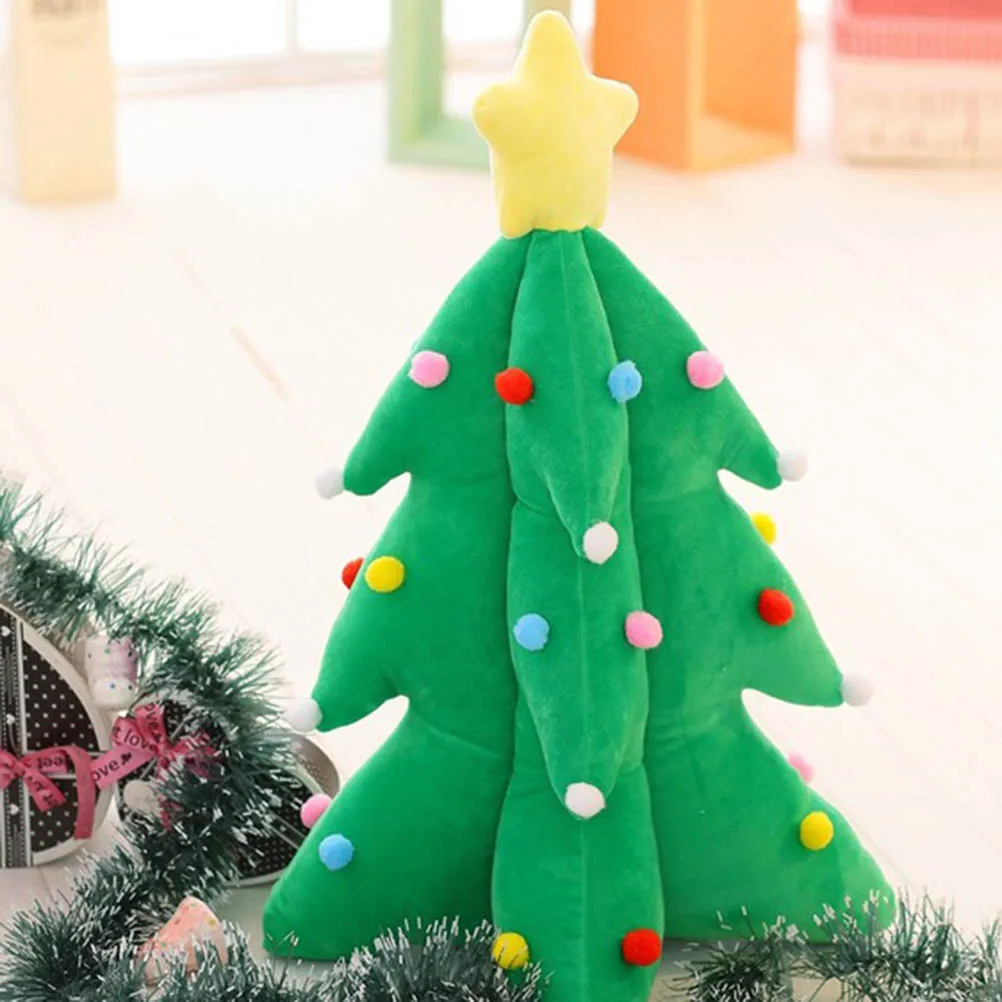 

33cm Cartoon Music Christmas Tree Decoration Creative Plush Light Up Toys Soft Stuffed Green Simulation Toy For Christmas Gift