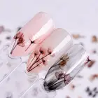 1 лист тисненых 3D наклеек для ногтей, Цветущий цветок, наклейки для ногтей, клейкие Декоративные Накладки для маникюра и дизайна ногтей