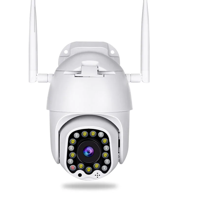 1080P Outdoor PTZ IP Camera Auto Tracking 2MP Cloud Home Security Wifi Camera 4X Digital Zoom Speed Dome Camera with Siren Light