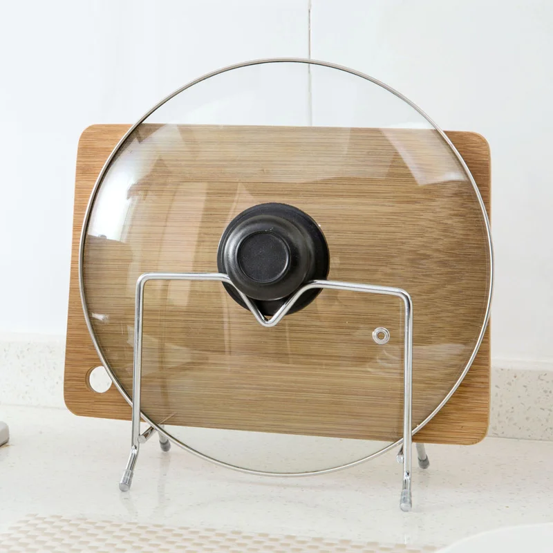 1 шт. подставка из нержавеющей стали доска для резки кастрюль с крышкой держатель