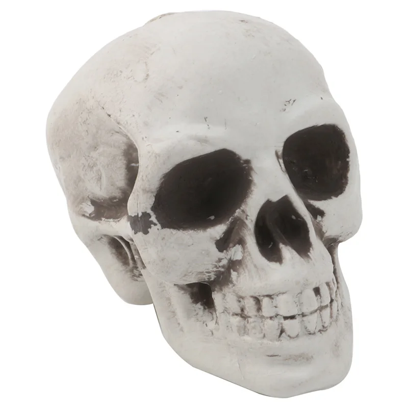 

Mini Skull Model Artificial Plastic Scary Skull Horror Skeleton Halloween Decor Props Party Bar Decor Teaching painting supplies