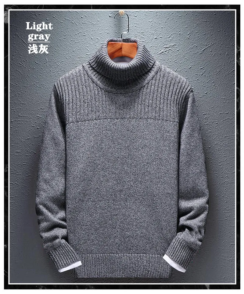 Высококачественный мужской пуловер из 100% хлопка осень-зима деловой Повседневный