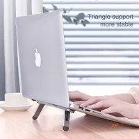 oatsbasf portable laptop stand for macbook pro air mini bracket foldable holder adjustable cooling pad notebook accessories