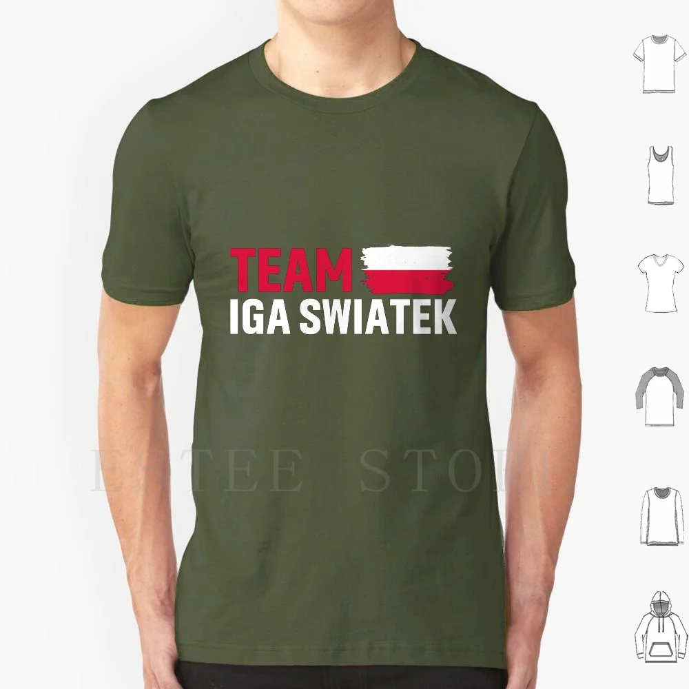 

Футболка с принтом команды Iga Swiatek, флаг Польши, хлопковая Футболка с принтом команды Iga Swiatek, АТФ турне, флаг Польши