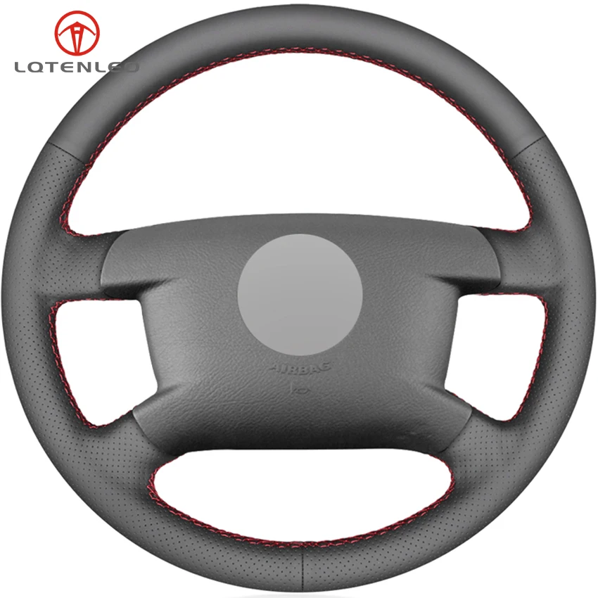 LQTENLEO черный чехол на руль из искусственной кожи для Volkswagen VW Caddy 2003 2006 caravella 2009
