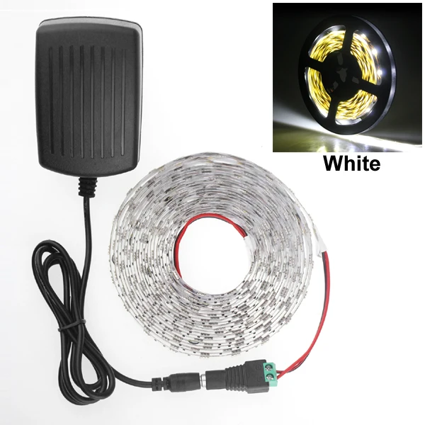 White SMD 5050 светодиодные полосы водонепроницаемый теплый белый красный синий Epistar 60 светодиодов/м Ambilight Подсветка Водонепроницаемый 12 В светодиодные полосы дистанционного управления - Испускаемый цвет: White