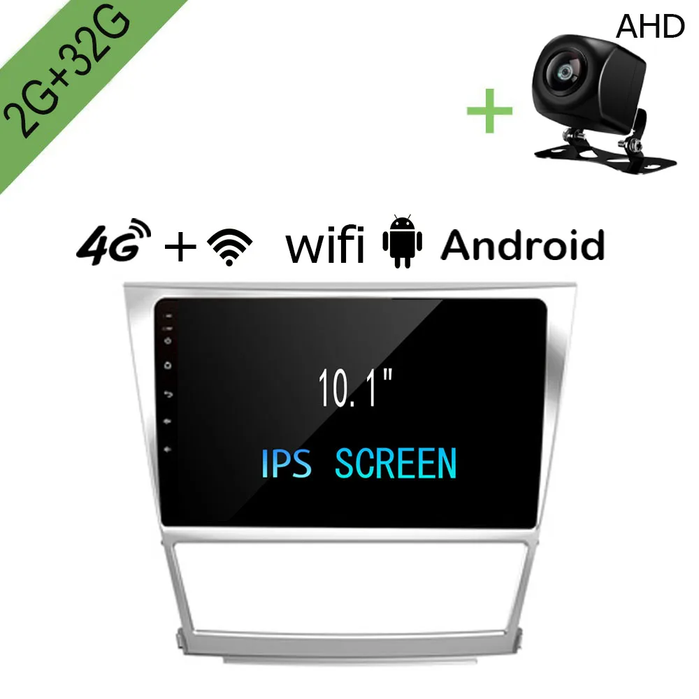 R-Way Android автомобильный Dvd Gps мультимедийный плеер для Toyota Camry 2006 2007 2008 - 2011 2012 2G + 32G 10 1