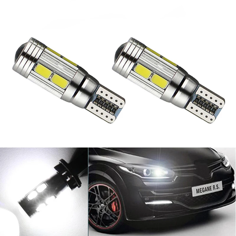 2 шт. Автомобильные светодиодные лампы T10 W5W Samsung для Renault Koleos Megane Scenic Fluence Laguna
