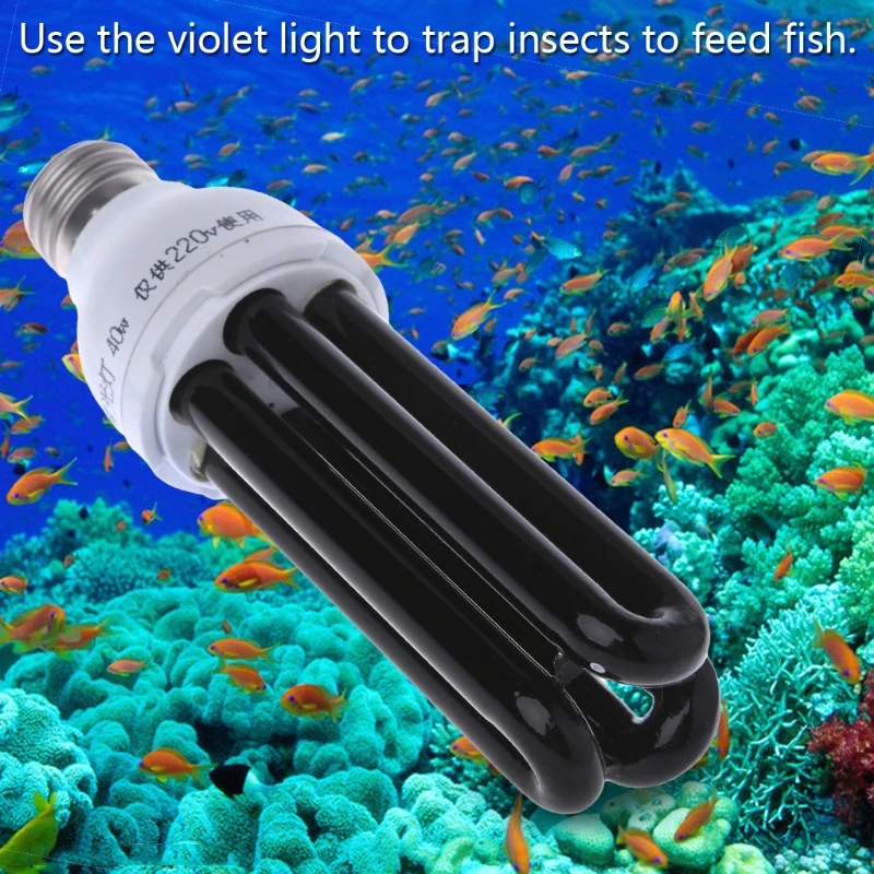 

E27 15/20/30/40W UV ультрафиолетовые люминесцентные Black светильник CFL светильник Bulb Lamp 220V