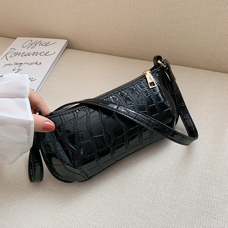 

Mini Crocodile Pattern Bags for Women 2020 Zipper Handbags Women Designer Bag PU Leather Shoulder Bag Sac A Main Femme