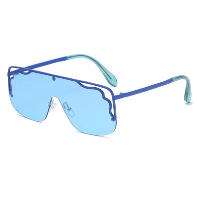 

Big Frame Sunglasses For Teen Girls Openwork Sunglasses Fashion Personality Street Photography Europe And America 2021 New
