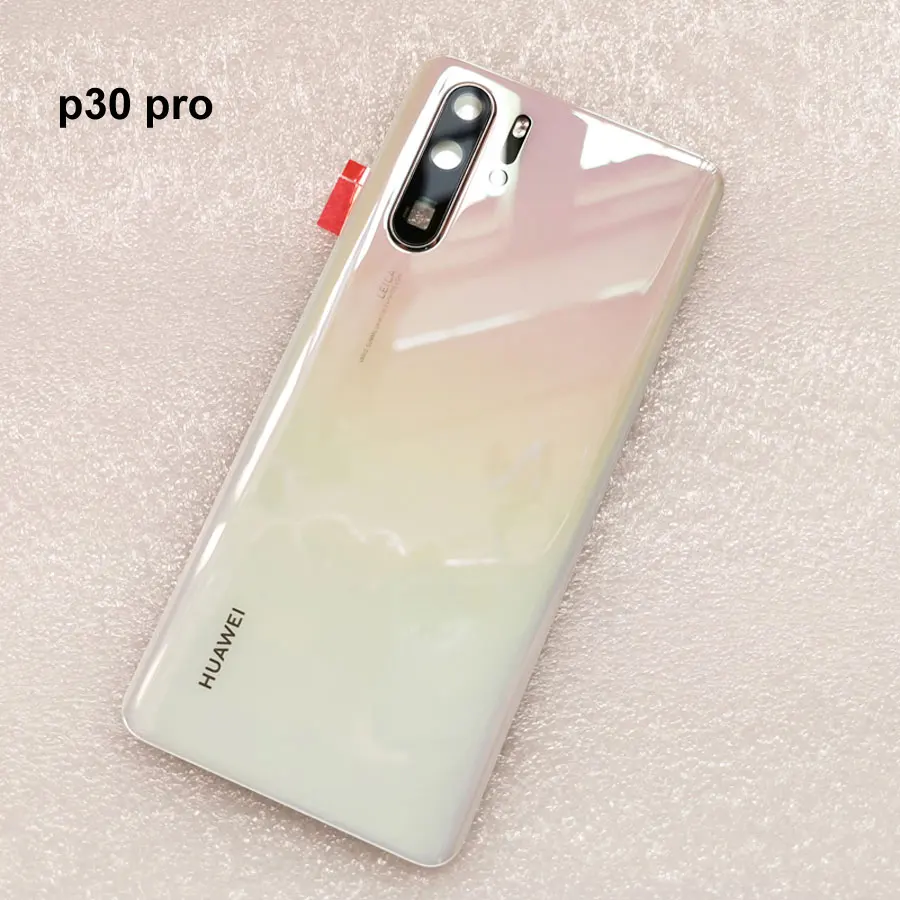 Для huawei P30, крышка батареи, стекло для двери, huosing, для huawei P30 Pro, задняя крышка с клеем, huawei P30Pro, заднее стекло - Цвет: P30 Pro   White