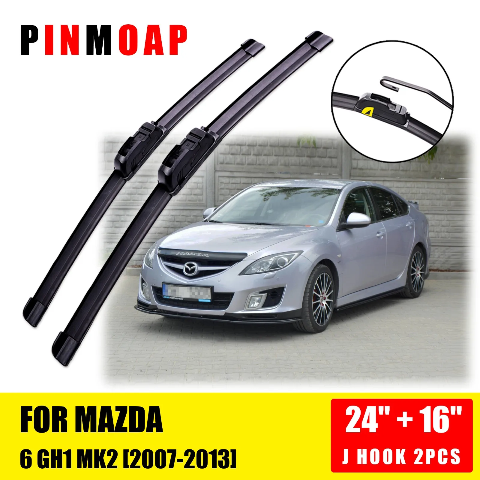 

Щетки стеклоочистителя для Mazda 6 MK2 GH1 2007 2008 2009 2010 2011 2012 2013