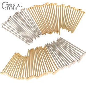 100 шт.лот булавки и иглы для шармовмедь металлНастоящее золотое покрытиеDIY аксессуарыручная работаювелирные изделия фурнитура и компоненты