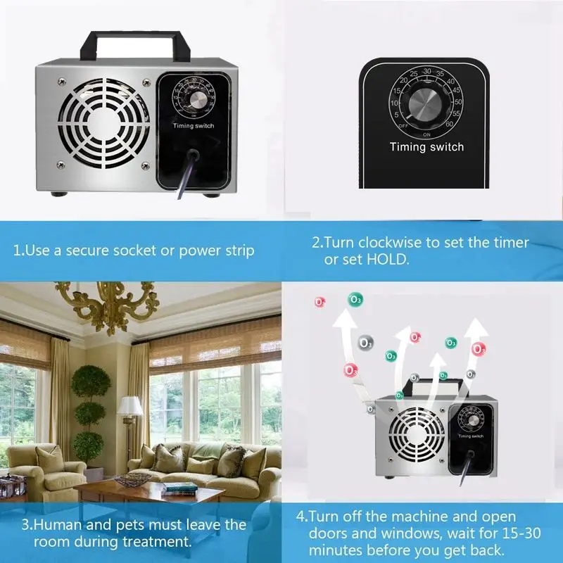 10 Гц/ч 20 генератор озона воздуха очиститель озонатор-стерилизатор портативный