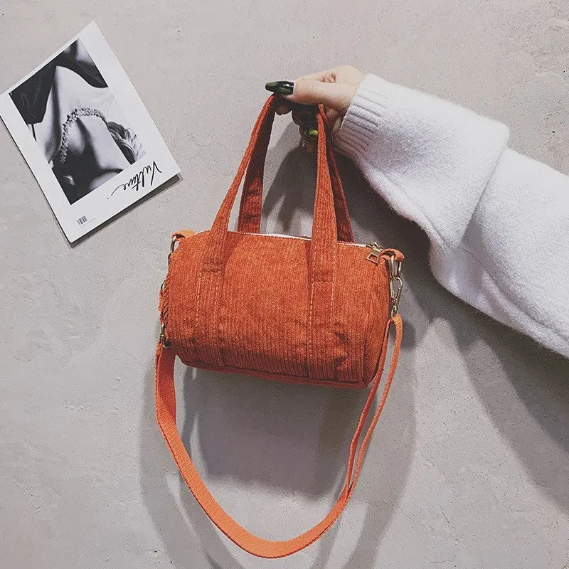 

Youda New Winter Vintage Corduroy Handbag Female Soft Warm Autumn Soft Warm Shoulder Diagonal Bags Tote Purse For Lady Bag Main