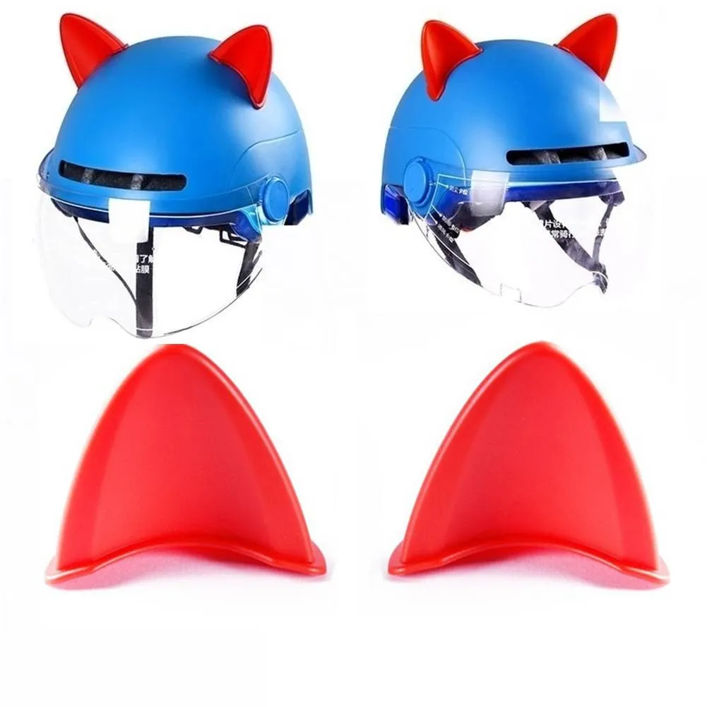 

2Pcs Motorcycle Helmet Stickers Cute Cat Ears Helmet Decorate Cat Ears Ornament Universal Motorcycle Decoration Accessories