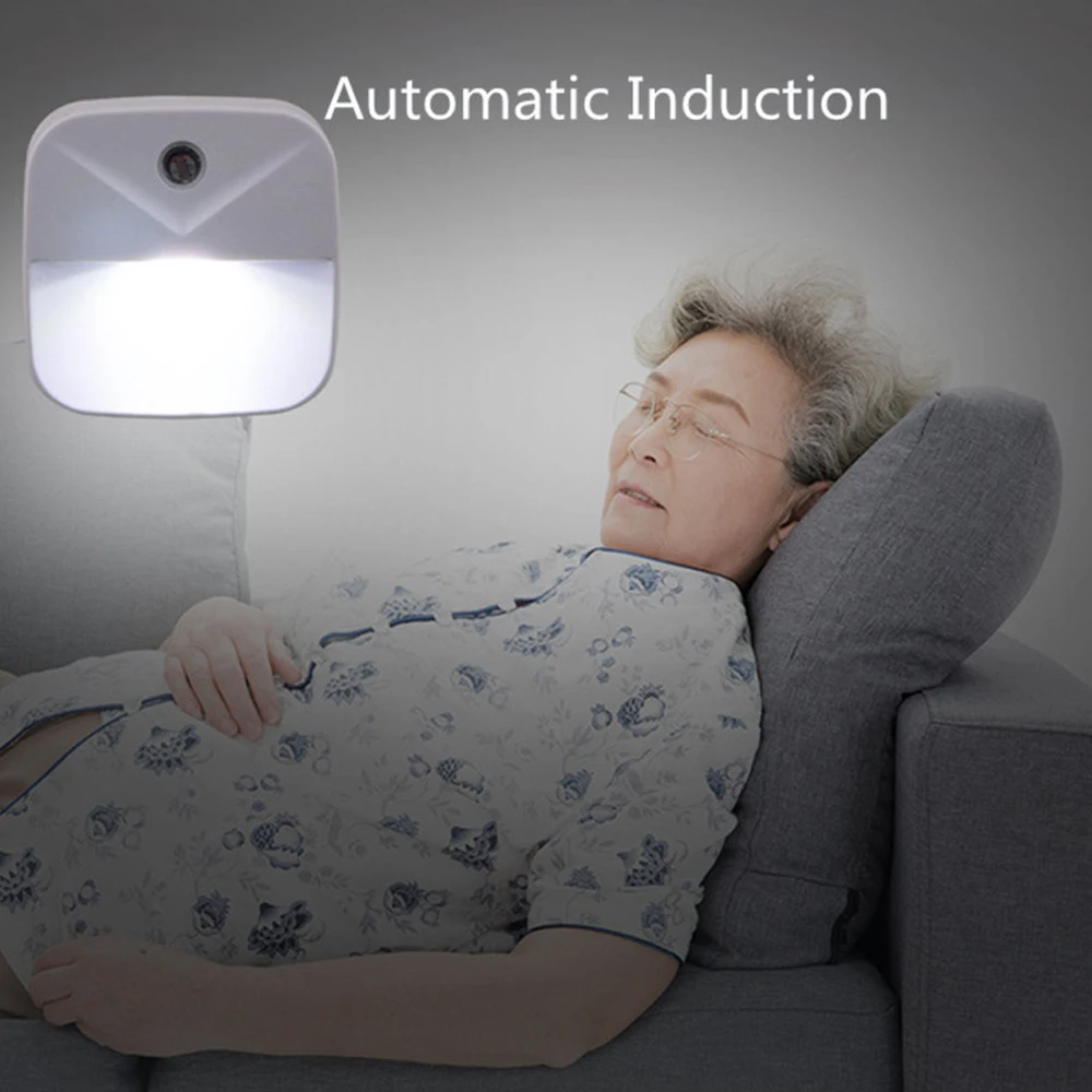 Светодиодный ночник с датчиком энергосберегающий Ночной светильник