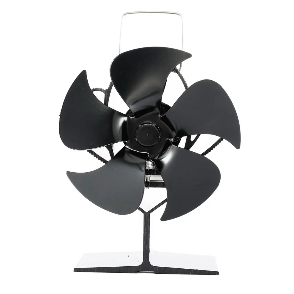 

SF101G Thermal Power Fireplace Heater Five Blades Fireplace Heating Fan Efficient Air Heater Low Noise Fan