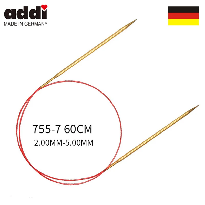 

Круглая вязальная игла ADDI 755-7 60 см, латунь