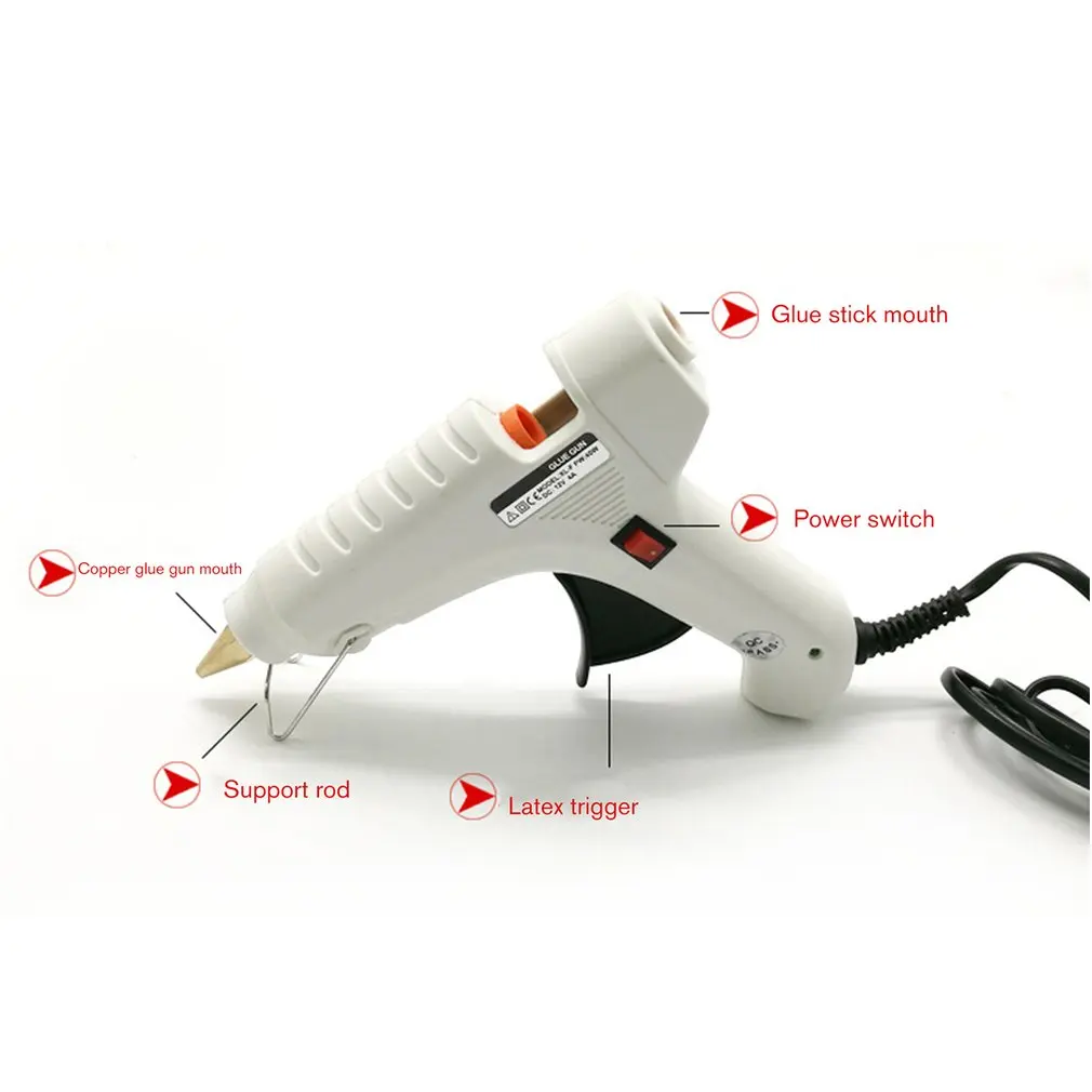 12V/40W Heating Hot Melt Glue Gun Sticks Trigger Mini Guns Thermo Electric Heat Temperature Tool Repair | Инструменты
