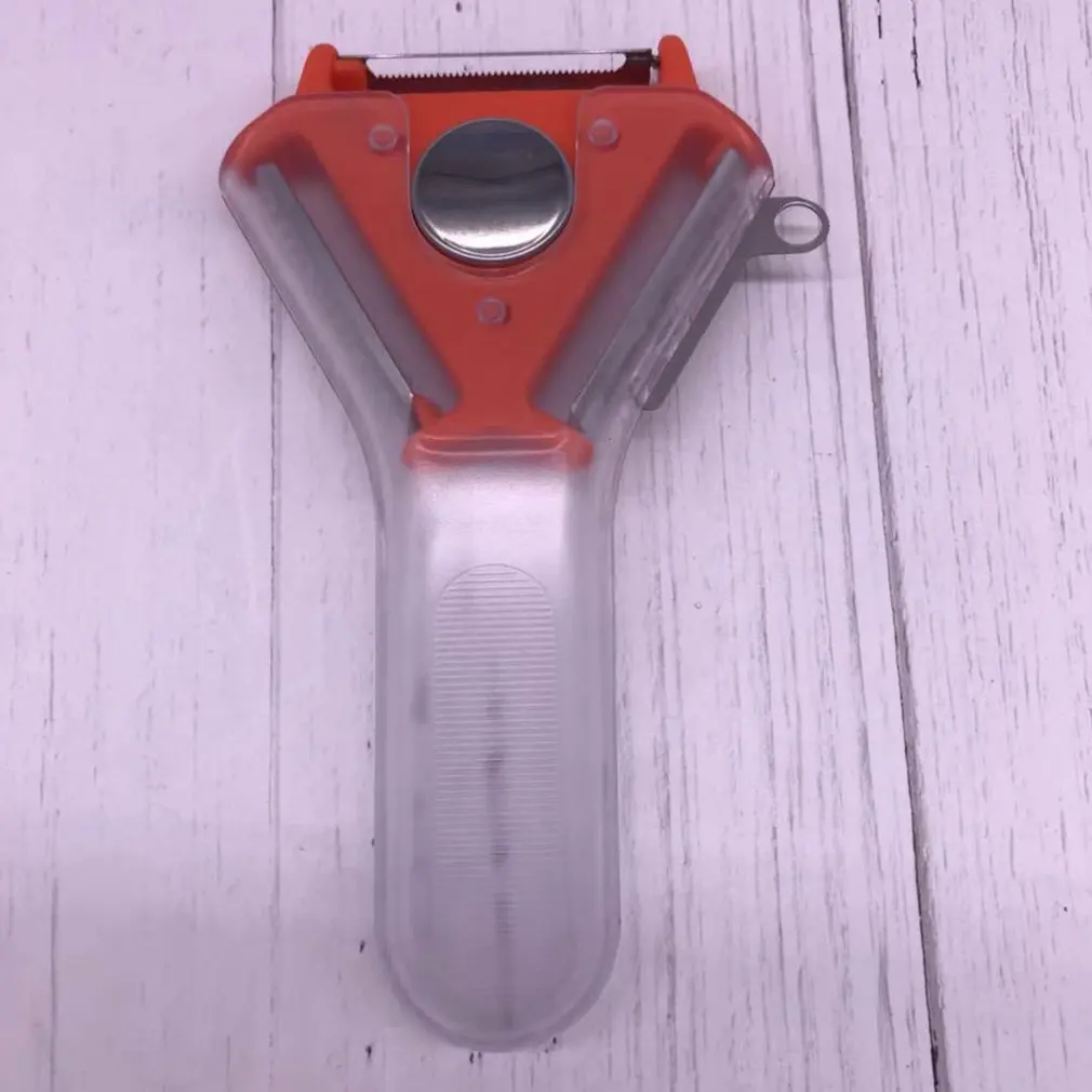 

Creative Three-in-one Peeling Knife With Handle With Multifunctional Fruit Serrated Peeling Stainless Steel Grating Artifact