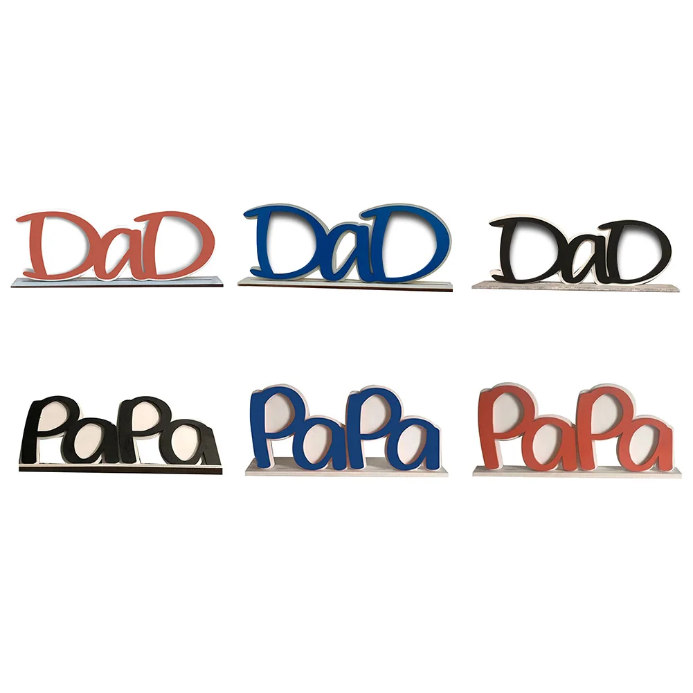 

Dad Picture Frame Creative Desktop Ornament Multiple Styles Holder Letter Picture Frame Home Decoration For Father'S Day Gift