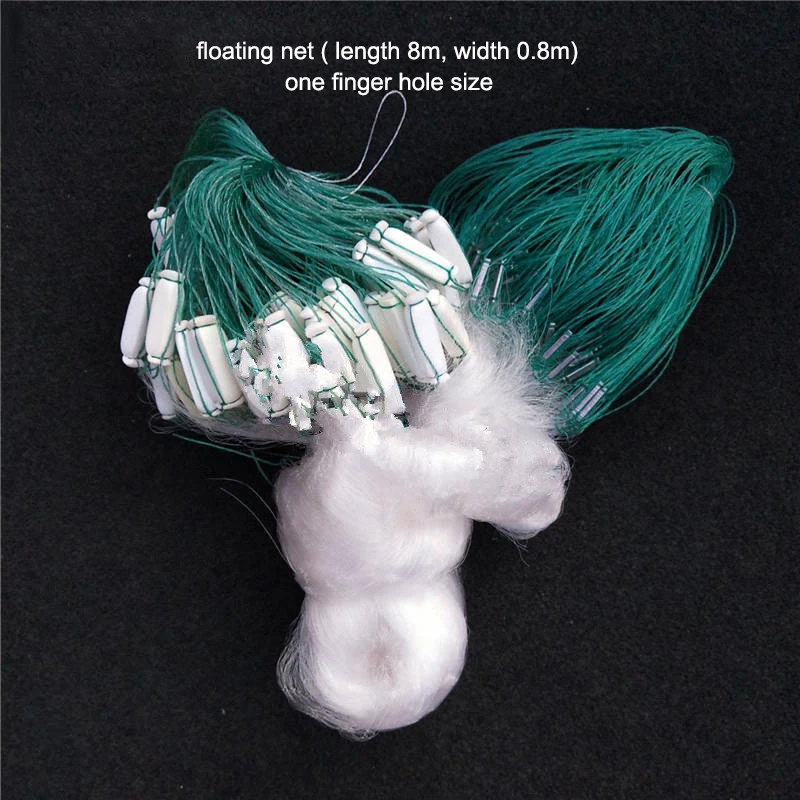 Однослойная уличная рыболовная сеть Ловушка одноволоконная жаберная карася