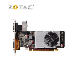 OriginaL ZOTAC 210 1G N210 1GB Graphics Cards 64Bit GDDR3 Video Card for nVIDIA Geforce GPU Small Fan G210 GT210 Dvi VGA Used