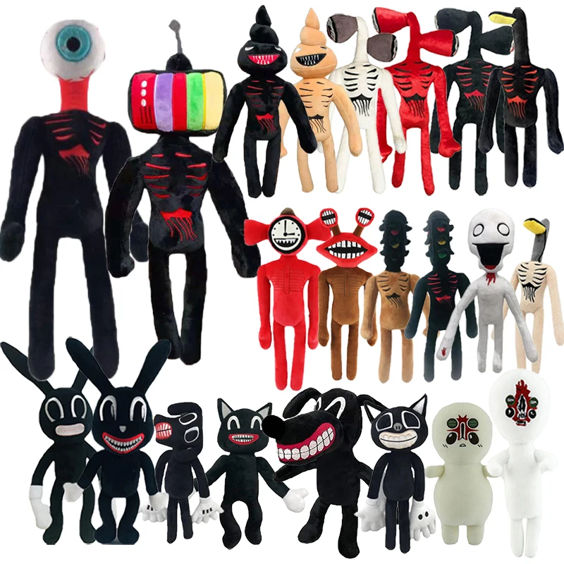 

Милые плюшевые игрушки с головой сирены, мягкие СТРАШНЫЕ КУКЛЫ с головой сирены, мягкие игрушки-животные, черная кошка, мягкие игрушки для д...