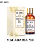 Известный бренд oroaroma Натуральный Орех макадамии эфирное масло против старения способствует метаболизму кожи для улучшения кожи масло ореха макадамии