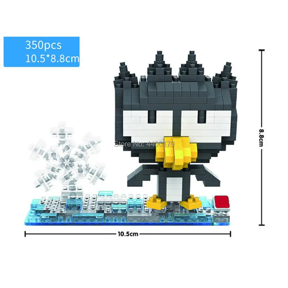 

hot lepining creators Classic cartoon cat beautiful Keroppi Rana XO penguin mini micro diamond building blocks bricks toys gift