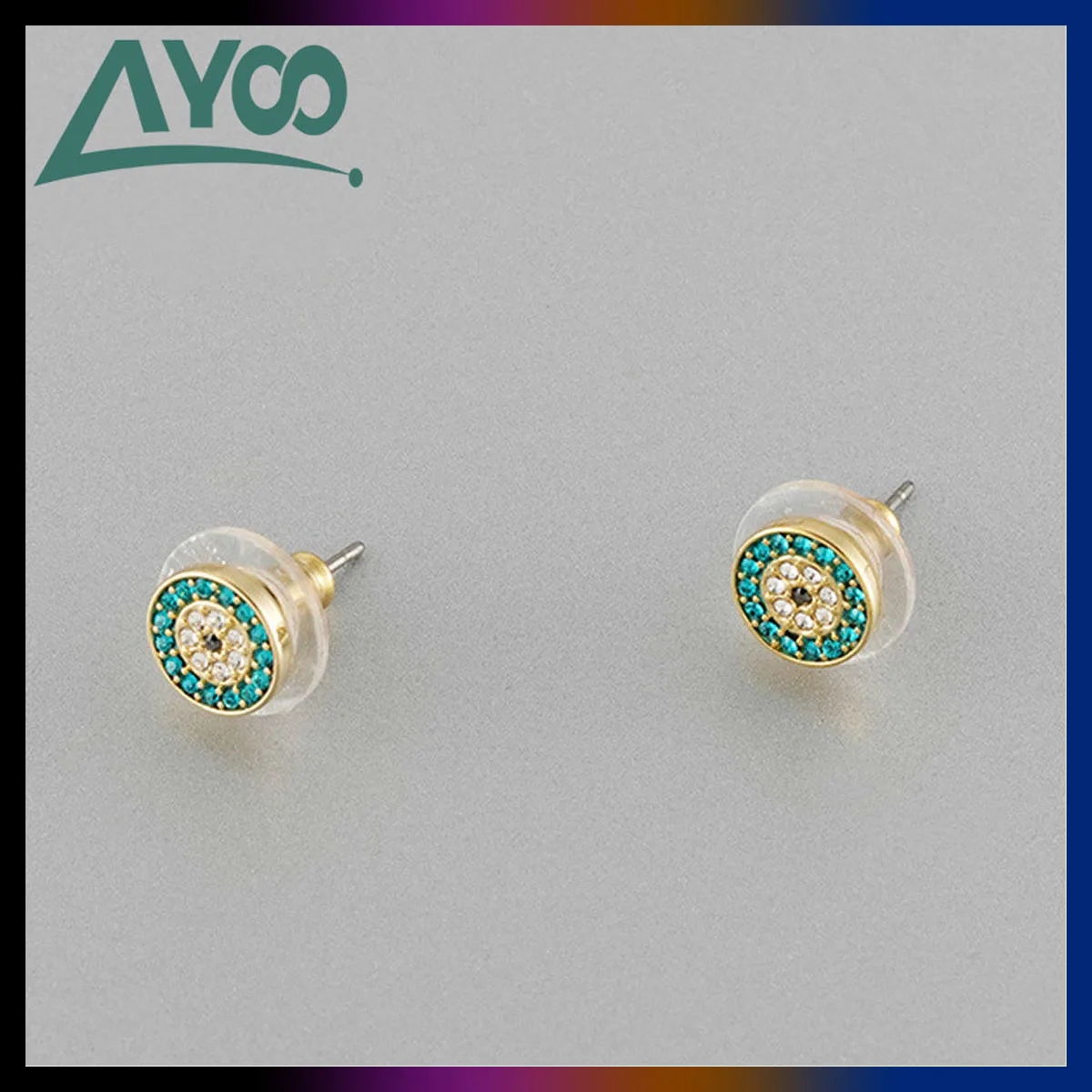 

High Quality SWA Simple and Exquisite Crystal Green Round Earrings Temperament Charm Women's Earrings Best Gift Fashion Jewelry