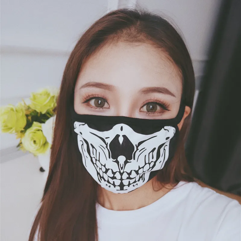 Пылезащитная маска для вечеринки на Хэллоуин модная с черепом женщин и мужчин