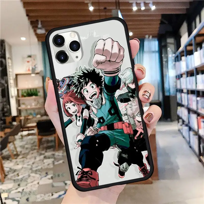 

Anime my hero academia figure Phone Case for iPhone 11 12 mini pro XS MAX 8 7 Plus X XS XR