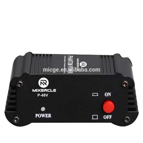 

New style professional phantom power 48V supply with USB interface for condenser studio microphone power