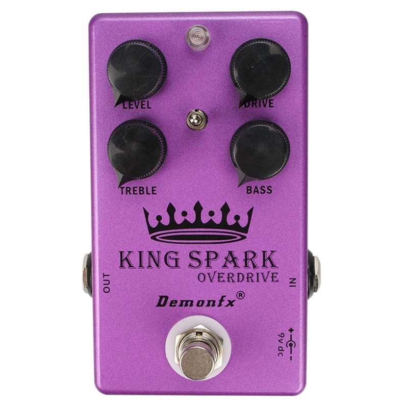 

Демоfx King Spark педаль для гитарного эффекта овердрайв Overdrive с реальным байпасом