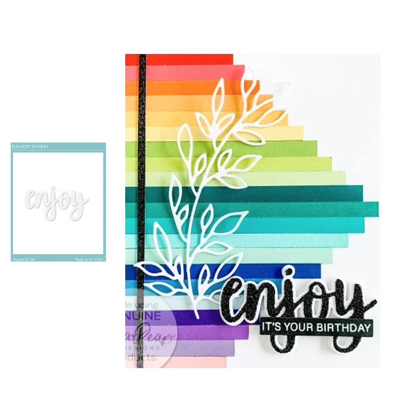 

JC Enjoy Letters Words Metal Cutting Dies for Scrapbooking Craft Mold Stencil Handmade Tool DIY Paper Make Template Decoration