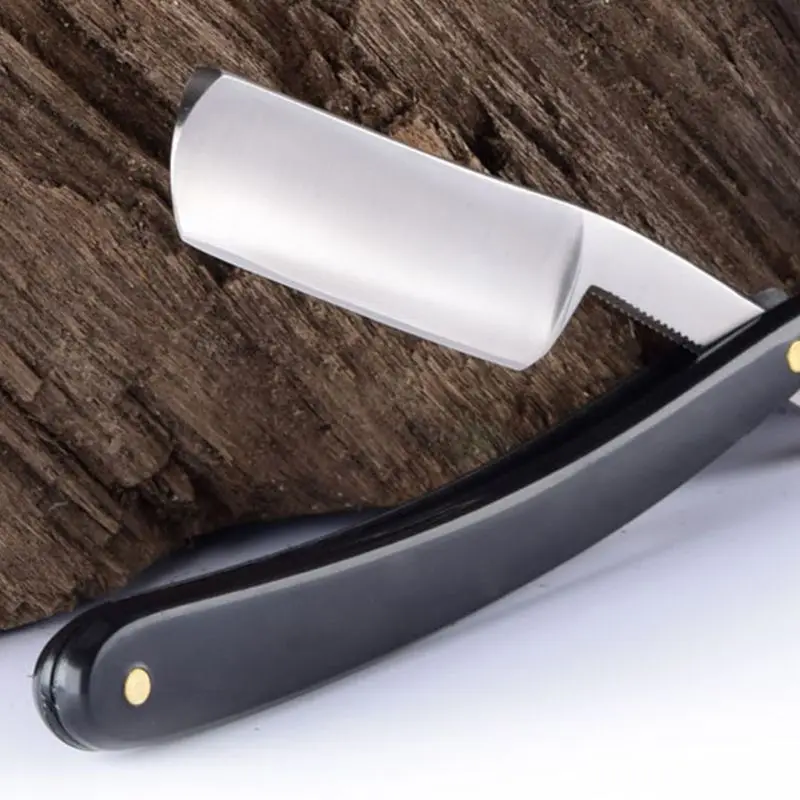 

Retro Manual Shaving Razor Straight Thin Edge Sharp Folding Knife Barber Shaver GXMC