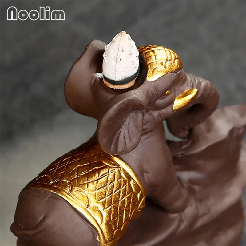 Керамическая горелка для благовоний в виде слона домашний декор креативная